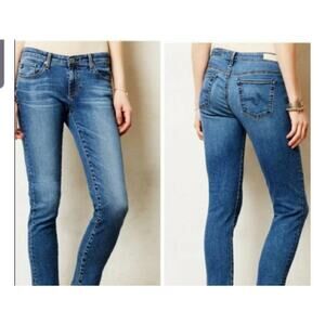 AG Adriano Goldschmied The Stevie Slim Straight Jeans Medium Wash Women Size 31
